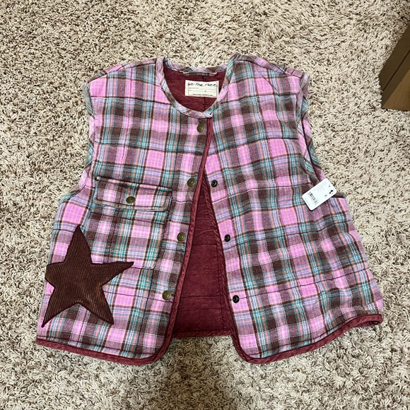 Free People We The Free Starry Plaid Vest - Picture 11 of 12